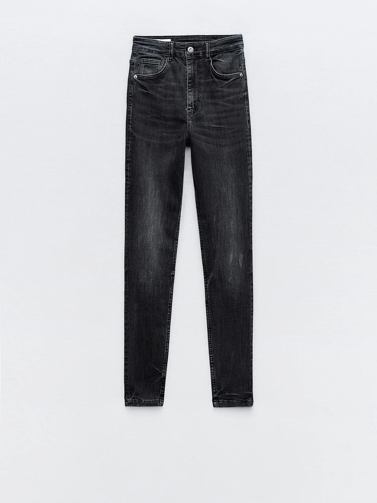

High Waist Slim Fit Pencil Jeans Women's Elastic a Summer New Arrival Denim Pants Straight Leg Long Trousers Zipper Clo...