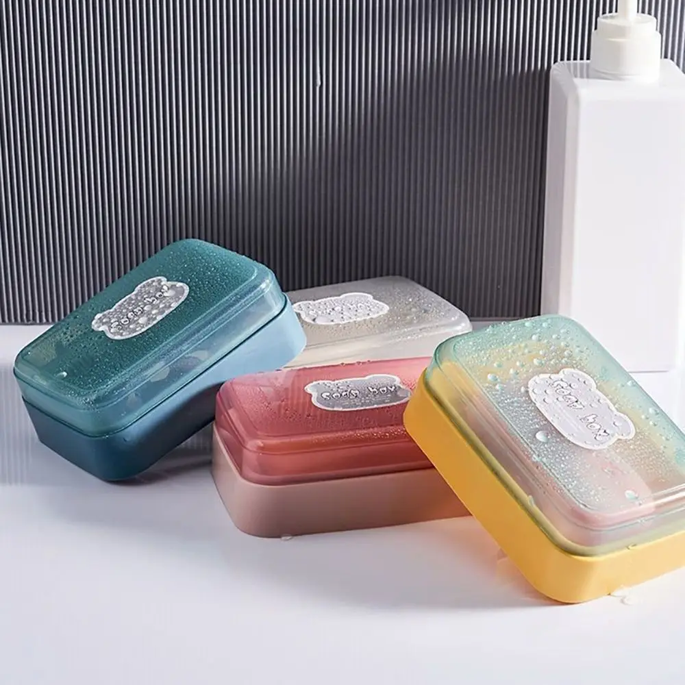 Easy to Clean Soap Holder New Dustproof Soap Box Sponge Rack for Teenager