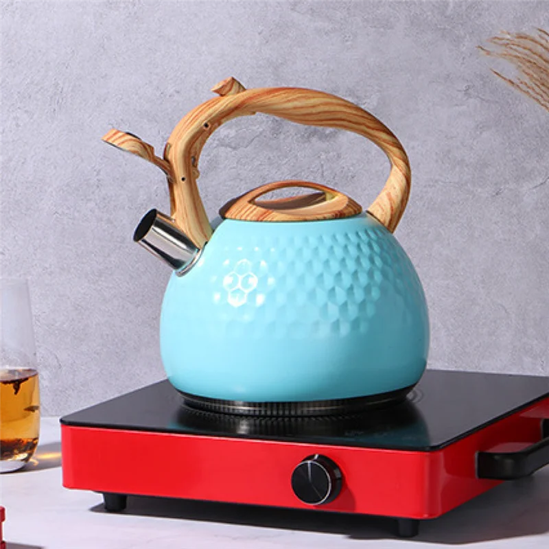 

A89Q-Kettle Whistling Kettle 3L Kettle Lid With Handle Induction Cooker Gas Stove Kettle