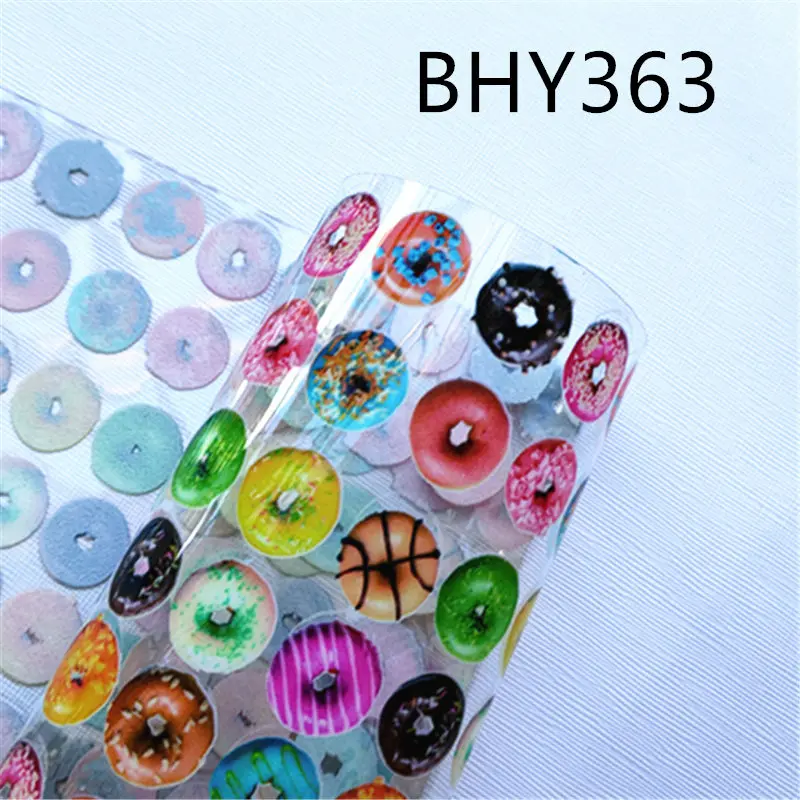 20*33CM A4 size donut print transparent jelly sheet UV print PVC bow bag fabric