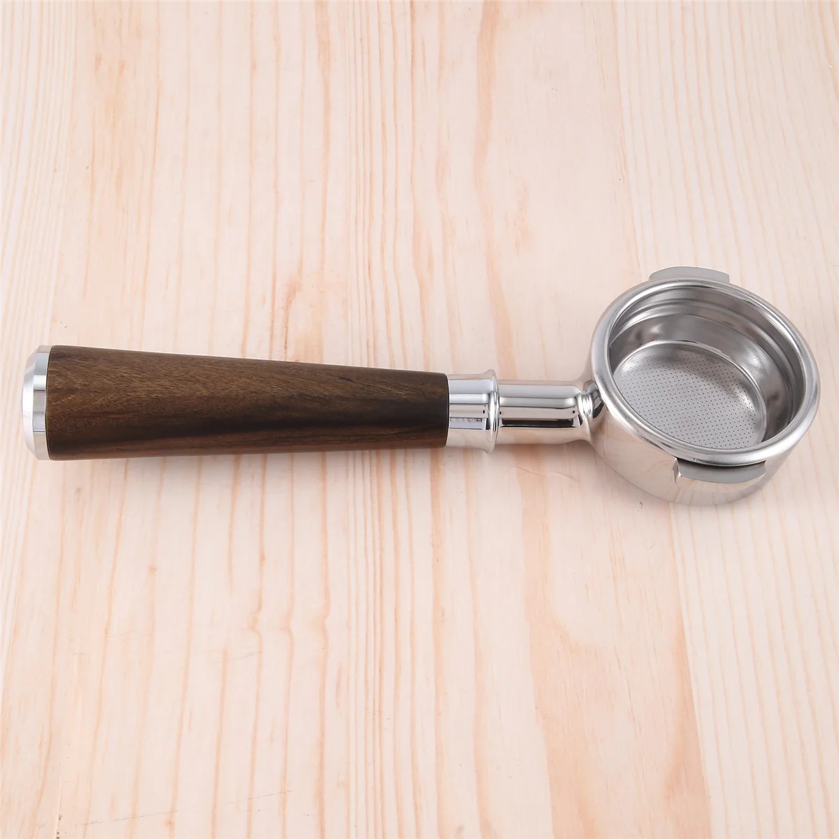 ที่ใส่ตัวกรองเครื่องชงกาแฟสำหรับหูสองชั้นขนาด58มม. E61ก้นลึกแบบด้ามไม้สไตล์ C