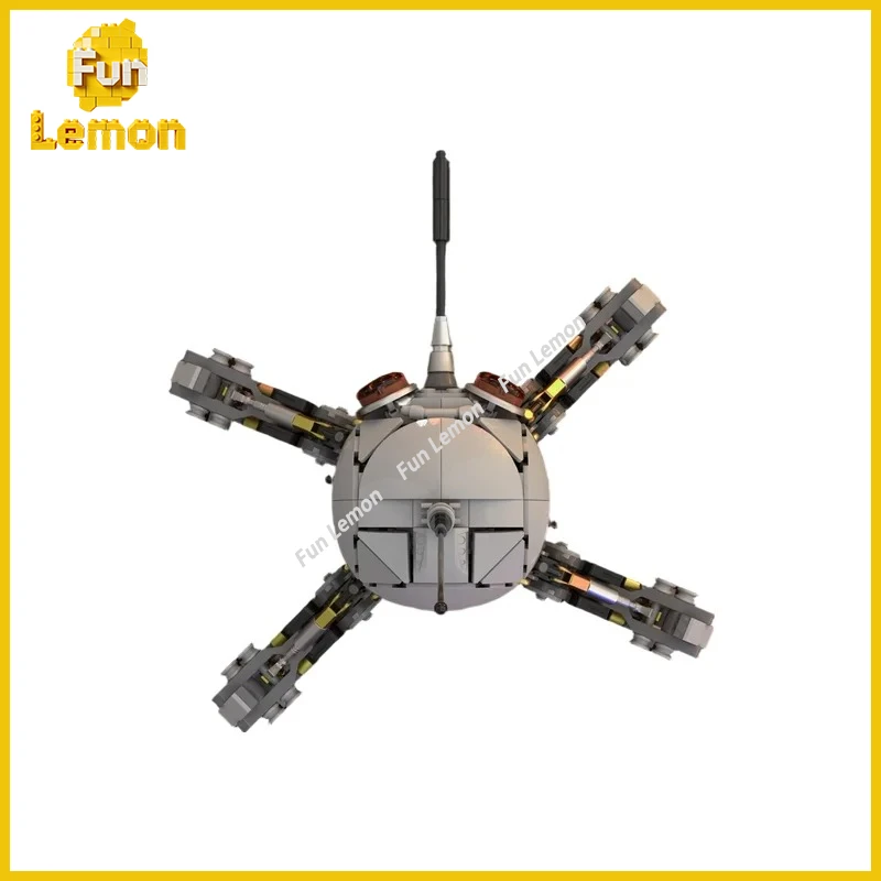 

Набор строительных блоков MOC Sci-Fi: модель четырехногого робота-дроида-паука, конструктор для сборки, декоративный элемент