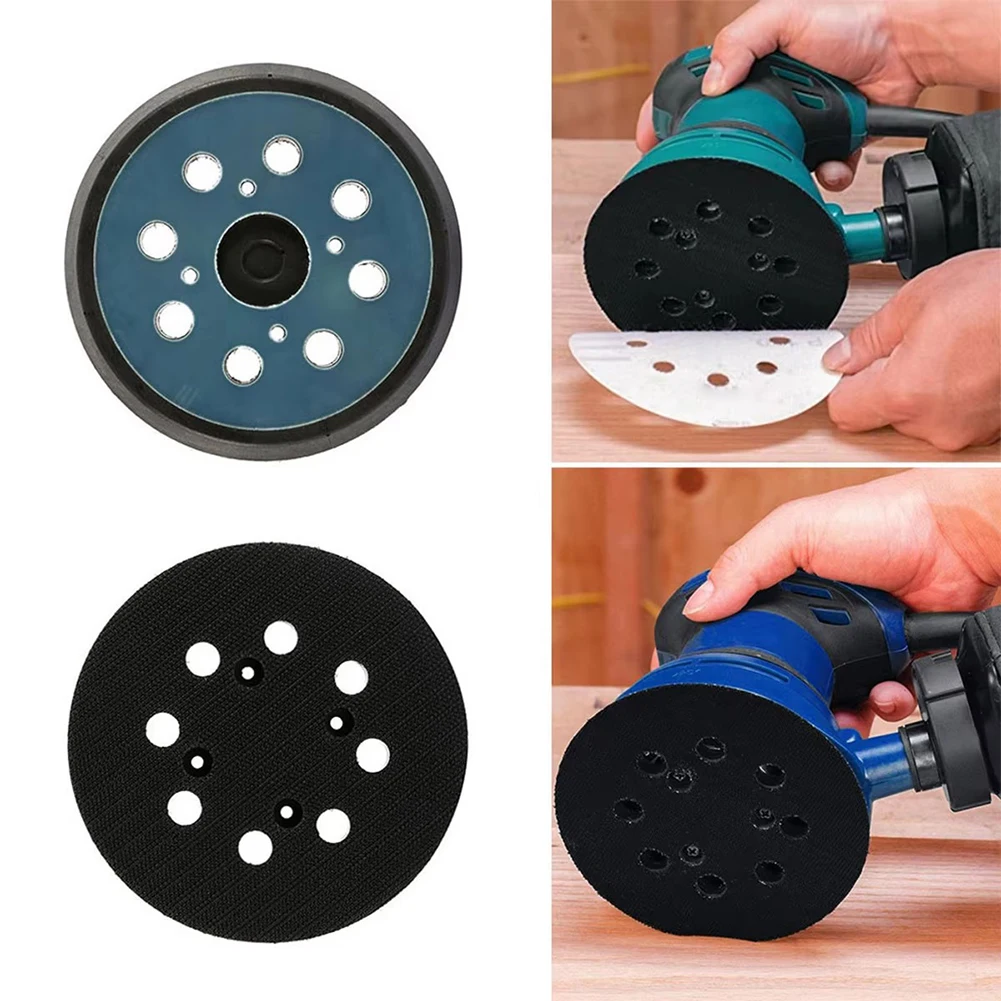 Orbital Sander Backing Pad 5 Inch with 8 Dust Holes and 4 Nails for Stable Abrasive Disc Mounting and Efficient Dust Collection