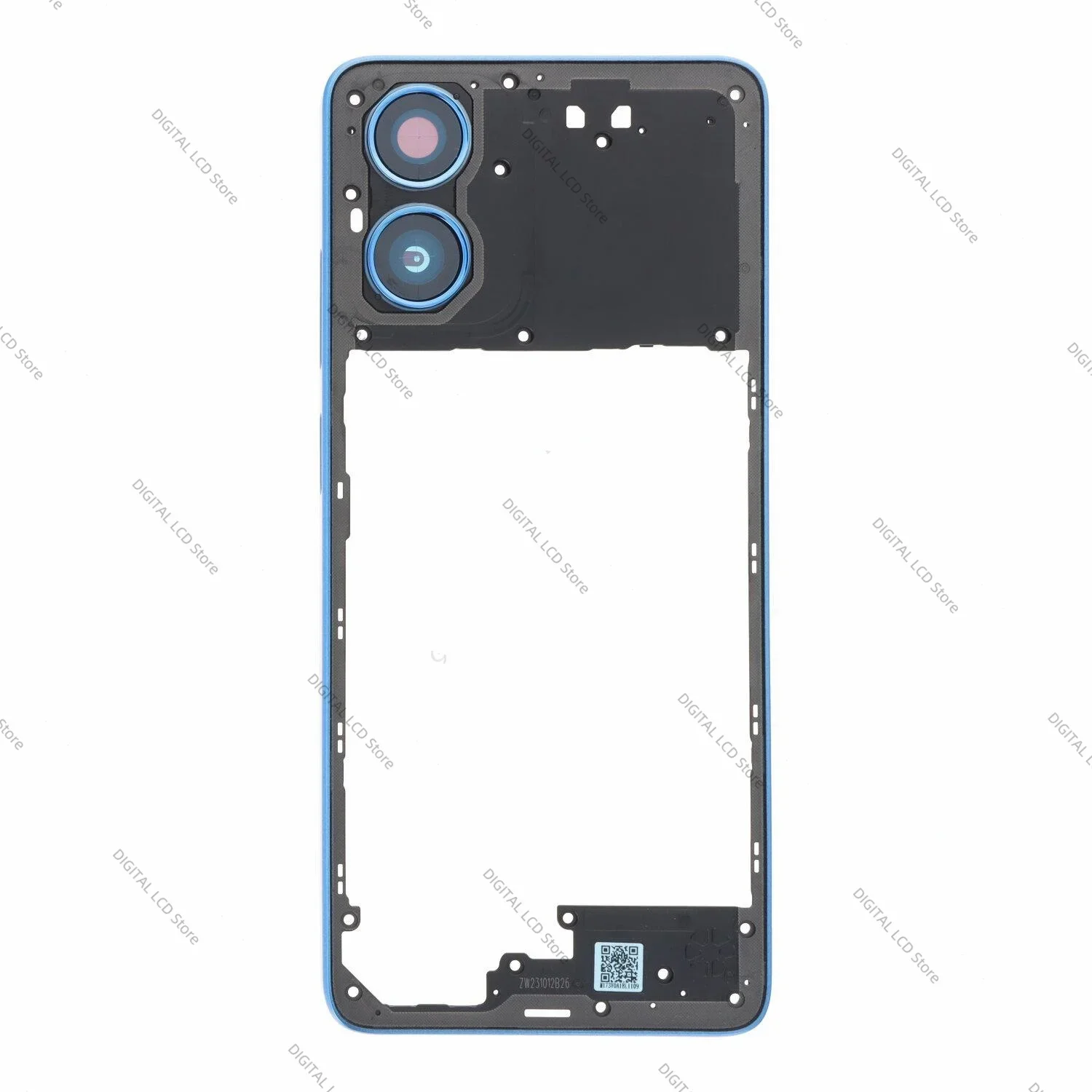 NEW For Motorola Moto G04 Back Cover Middle Frame Holder Housing Repair and Replacement for moto XT2423 Back Cover Middle Frame