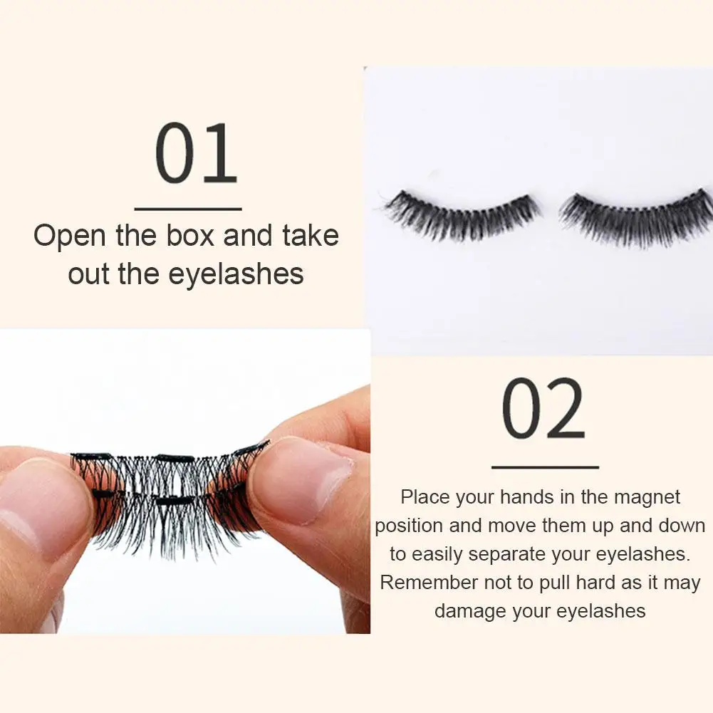 Magnetische Wimpern Kit wieder verwendbare weiche magnetische Bühne Leistung täglichen Anlass mit einem magnetischen Wimpern zange Geschenk für Mädchen