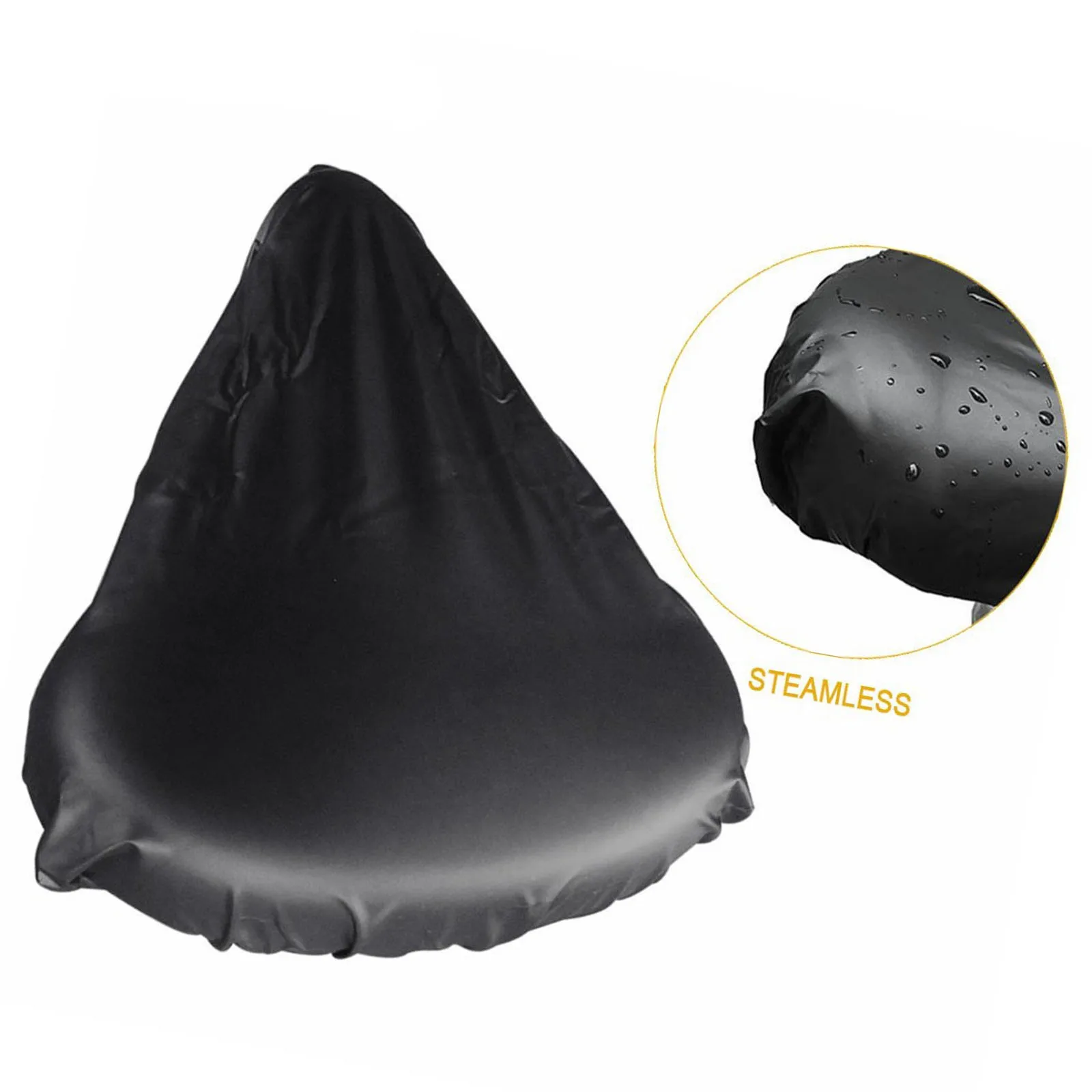 Durable Bike Cover Saddle And Basket 200g/set Black Oxford Cloth Waterproof With Storage Bag For Most Bicycle Baskets