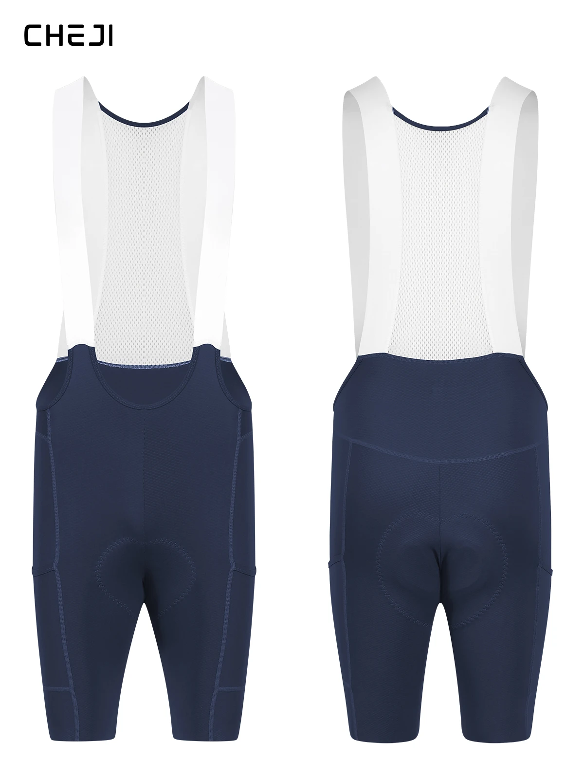 Cheji Herren-Radlerhose mit Trägern – Detail 35
