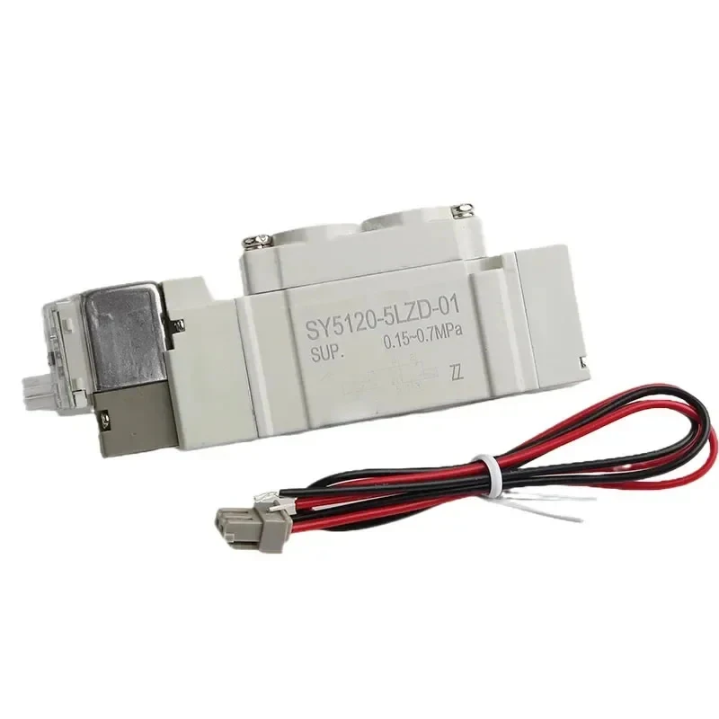 SY3120 SY5120 SY7120 4LZD 5LZD 6LZD High Quality Pneumatic Control Solenoid Valve 5 Port 2 Solenoid Valve SY5120 Valve