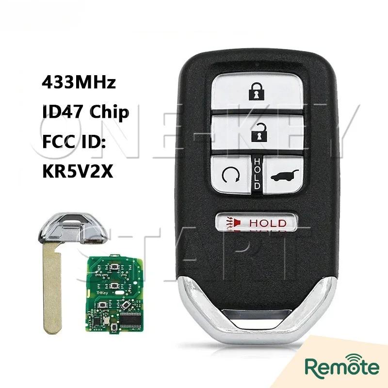 FCC: KR5V2X ID47 Chip 433MHz Proximity-Autoschlüssel für Honda City CRV HRV Civic Odyssey Clarity Jazz Pilot XRV Venzel EX-L – Detail 15