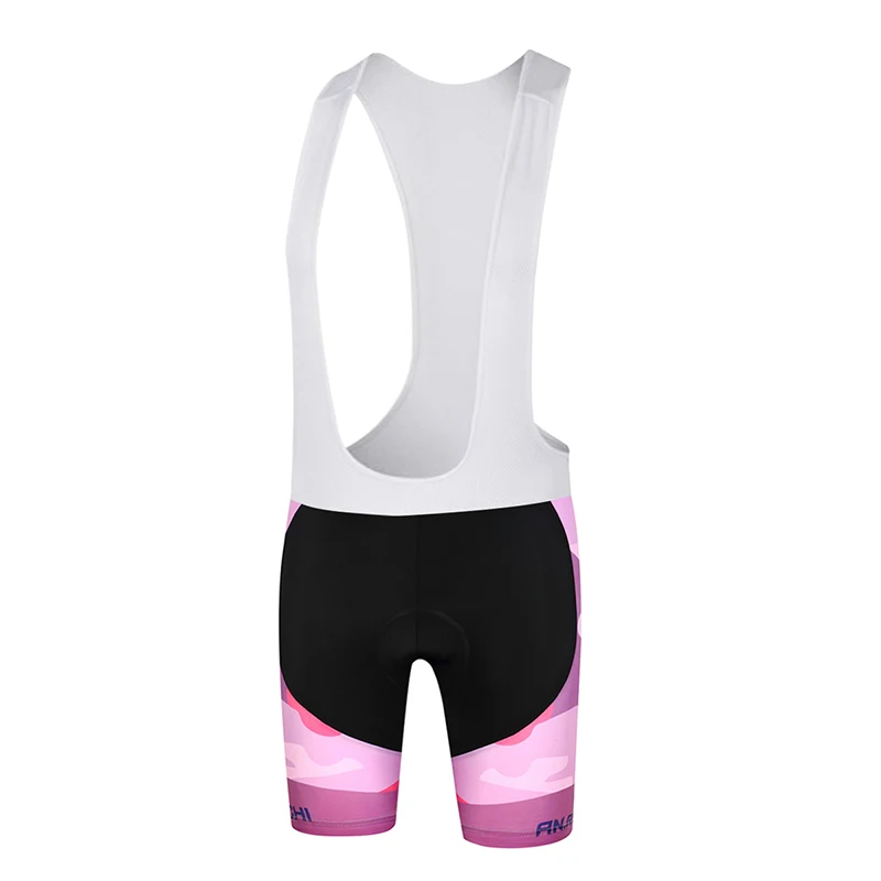 Women Spring Summer Cycling Bib Shorts Purple Camouflage Anti-sweat 3D Protection Cushion Customized/Wholesale Service