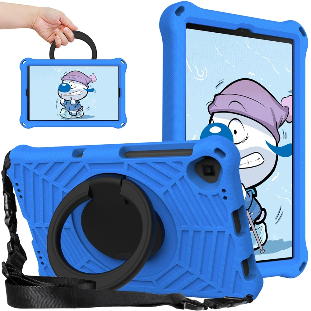 For Xiaomi Mi Pad 4 Plus 10.1 inch Case EVA Kids Safe Pull Ring Shockproof Shoulder Strap Stand Tablet Cover