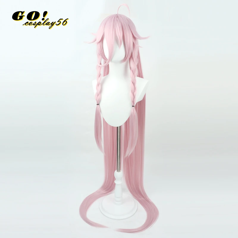 Virtual Singer IA Cosplay Wig Aria on the Planetes Pink 150cm Long Hair Braided Straight VTuber Youtuber Live Girls Role Play