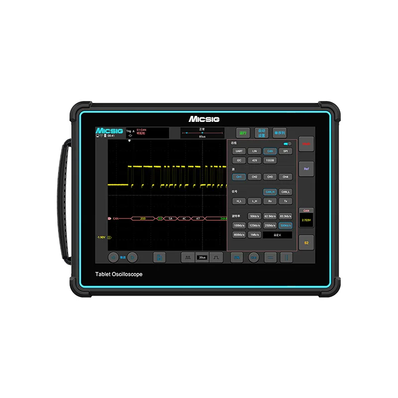 OSCILLOSCOPES MICSIG TO1004 100 MHz, 4CH, 1GSa/s, 110 MPt, 8 bit, inclusa batteria e decodifica