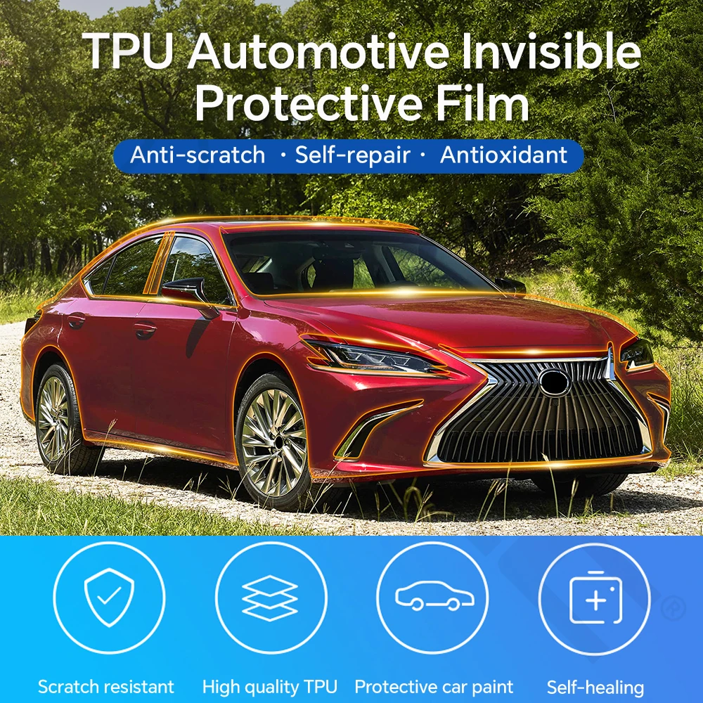 For Lexus ES 250 300H 350 2019-2023 Paint Protection Film Car Body Bra Kit Sticker TPU PPF Pre Cut Accessories Transparent