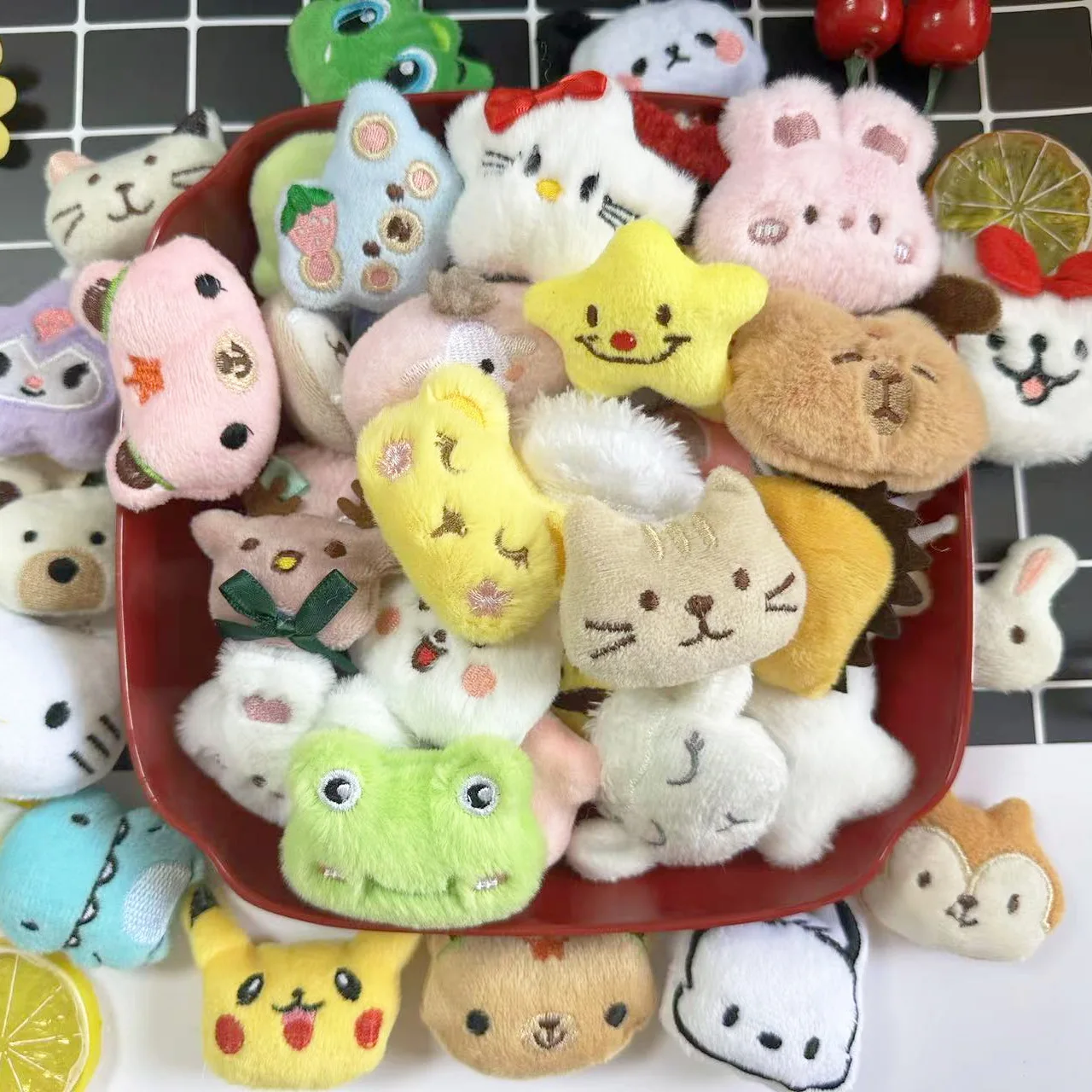 

20/40pc Kawaii Stuffed Plush Doll Toys 5-6cm Cute Rabbit Bear Panda Animal Stuffed Toys Mini Claw Machine Plush Doll Girls Gifts