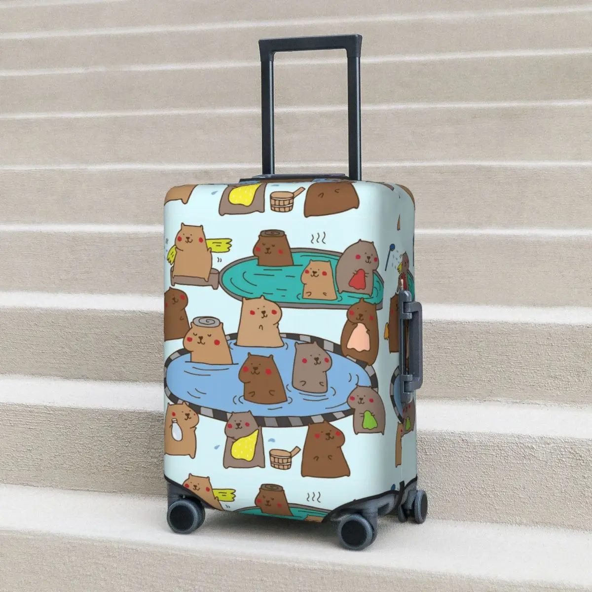 

Having A Capybara Ol' Time Pillow 984239384.3790 Suitcase Cover Elastic Business Protector Luggage Supplies Vacation