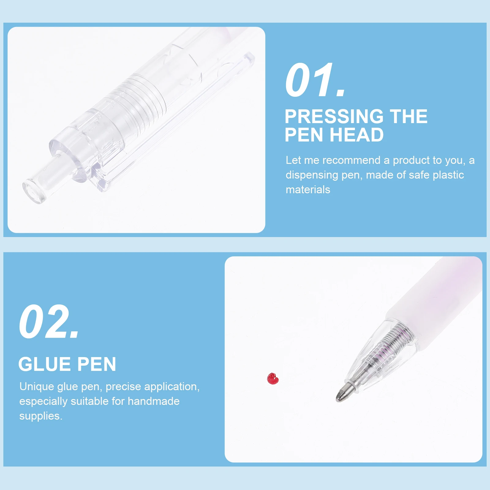 

12pcs Stick Quick Drying High Viscosity Portable Diy Glue For Crafting Art Crafts Supplies Office Stationery Press Glue Pens