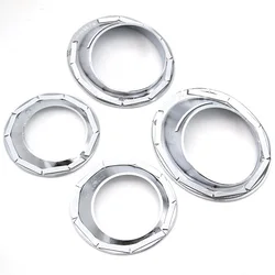 4Pcs Chrome Styling Front Rear Foglight Cover For Nissan Qashqai / Dualis J10 2007-2009 Fog Light Lamp Trim Car Accessories