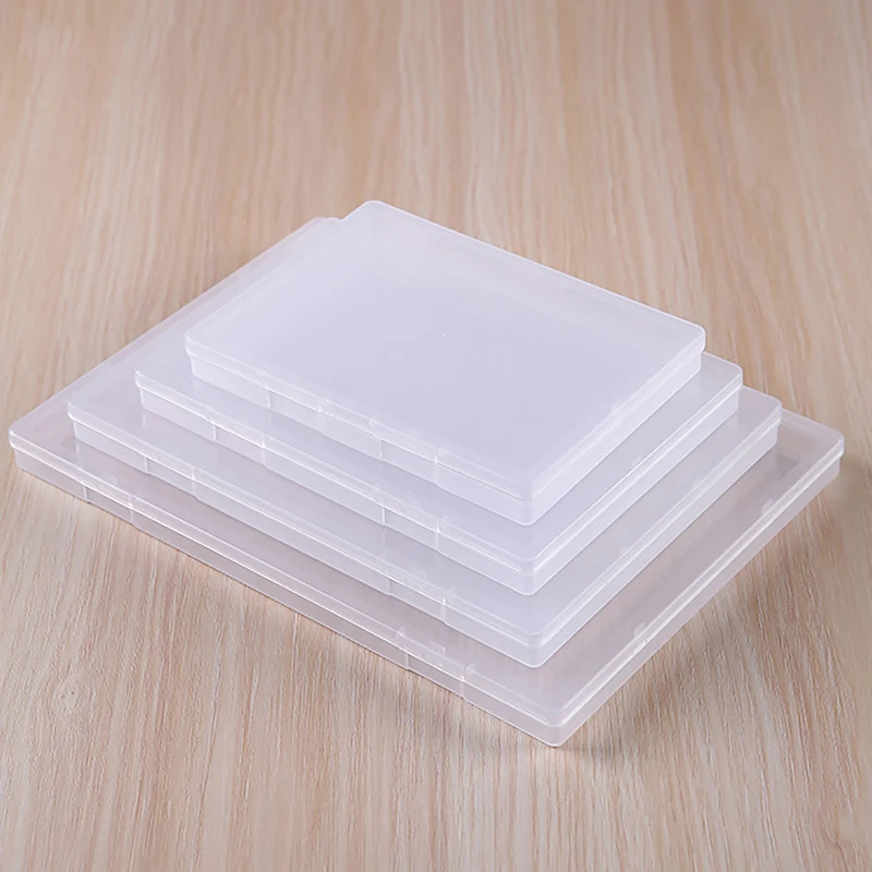 Stationery Stickers Plastic Storage Box Organizer Container Art Tool Case For Craft Desktop Beads Earring Jewelry Display Box