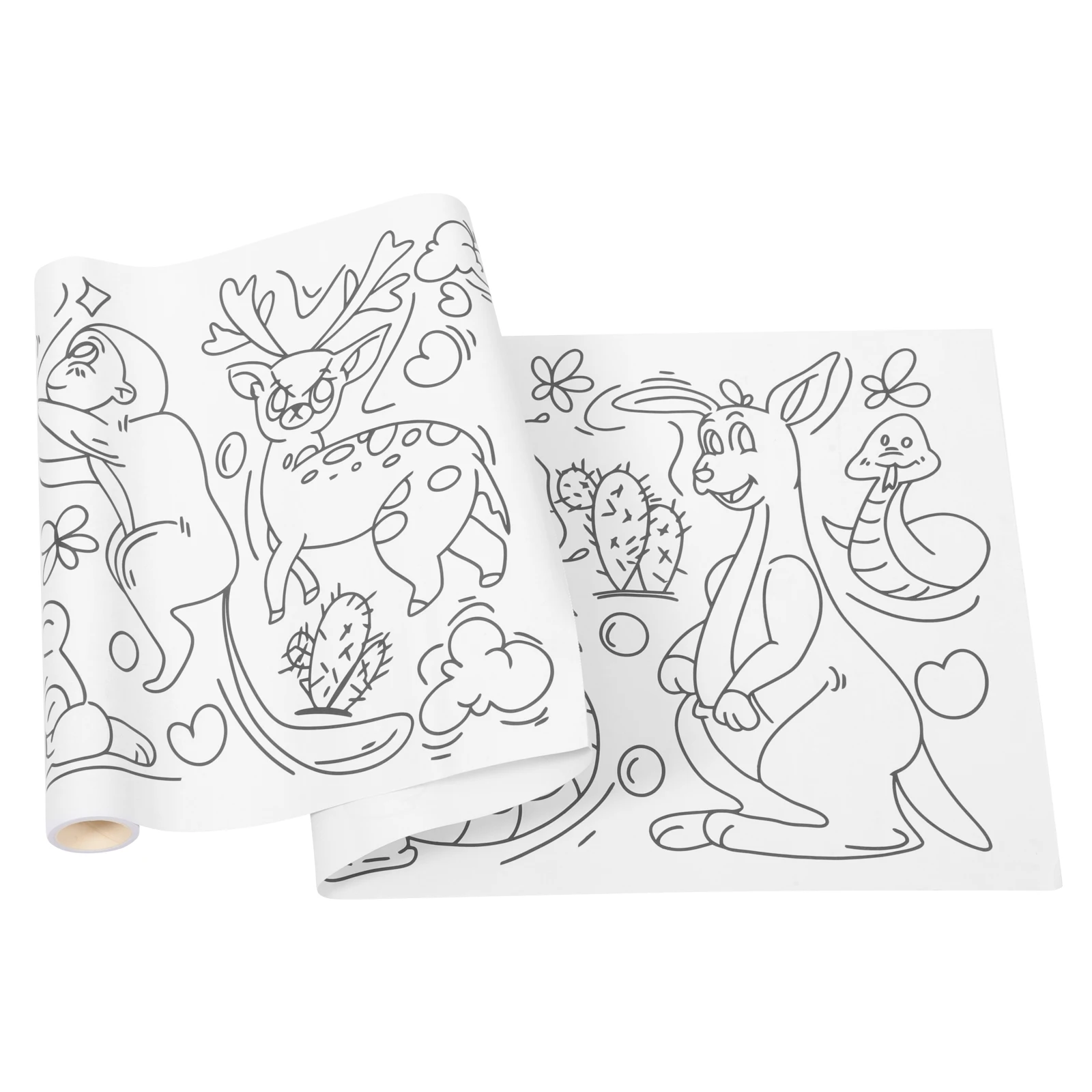 

Graffiti Scroll Huge Coloring Poster Kids Diy Paint Children's Paper Drawing Adhesive Wall
