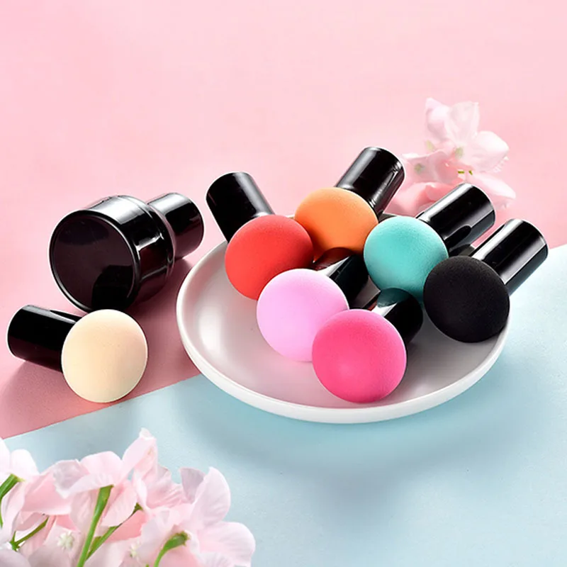 1p Mushroom Head  Women Makeup Sponge Powder Puff Cosmetic Puff Foundation Smooth Sponge Beauty Makeup Accessories Wholesale New