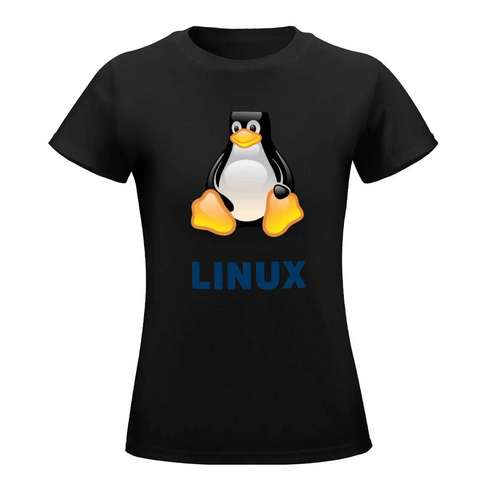 Linux T-Shirt funny hippie clothes plain t shirts for Women