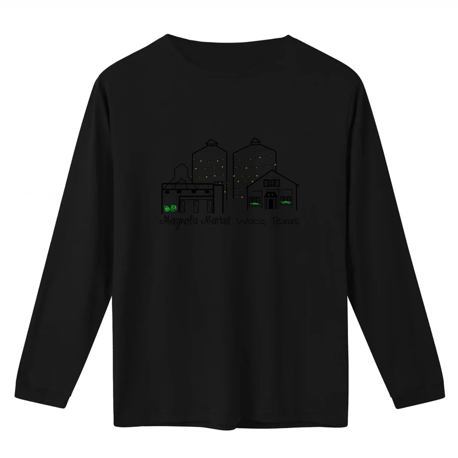 Magnolia Market Waco Texas T-Shirt Summer Casual Cotton Tee Oversized Streetwear Tops Vintage Graphic Print 100% Cotton