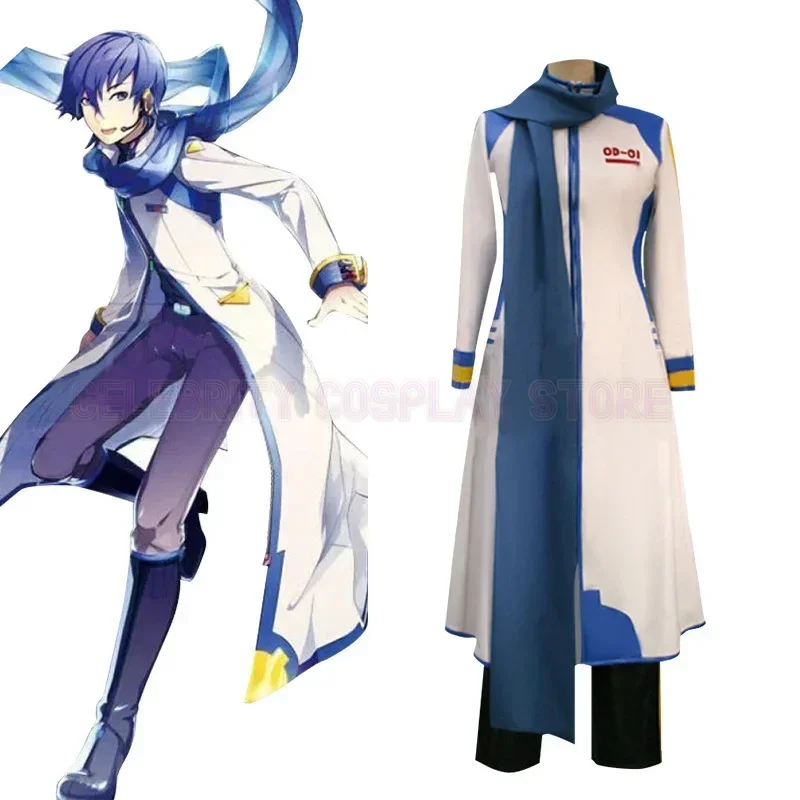 أزياء أنيمي فوكالويد كايتو التأثيرية لعبة مشروع سيكاي الملونة المرحلة الدعاوى هالوين موحدة Kaitoo Nightcord زي للكبار