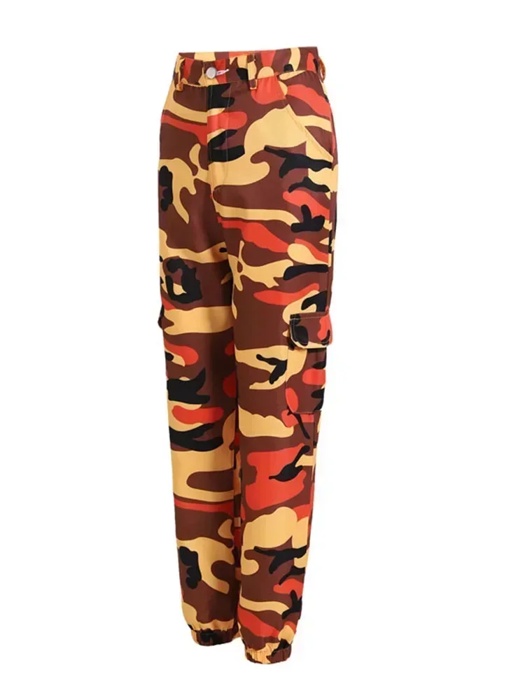 New Women's Camouflage Cargo Pants Spring Autumn Casual Harem Denim CF/CS Cosplay Army Game Style Pants SP470