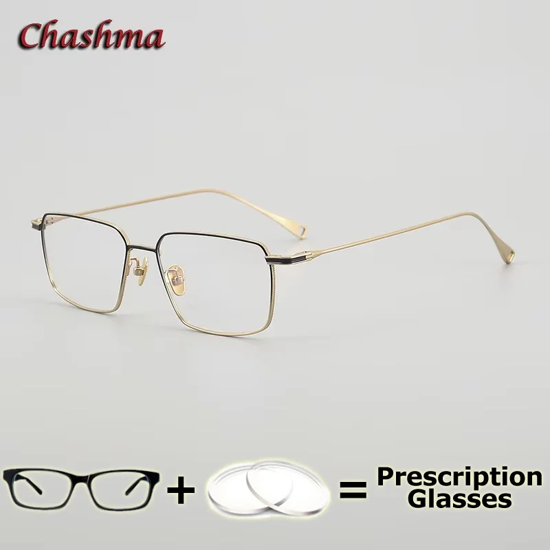 

Men Optical Prescription Glasses Pure Titanium Men Myopia Lens Wide Field Multifocal Progressive Digital Glass Spectacle