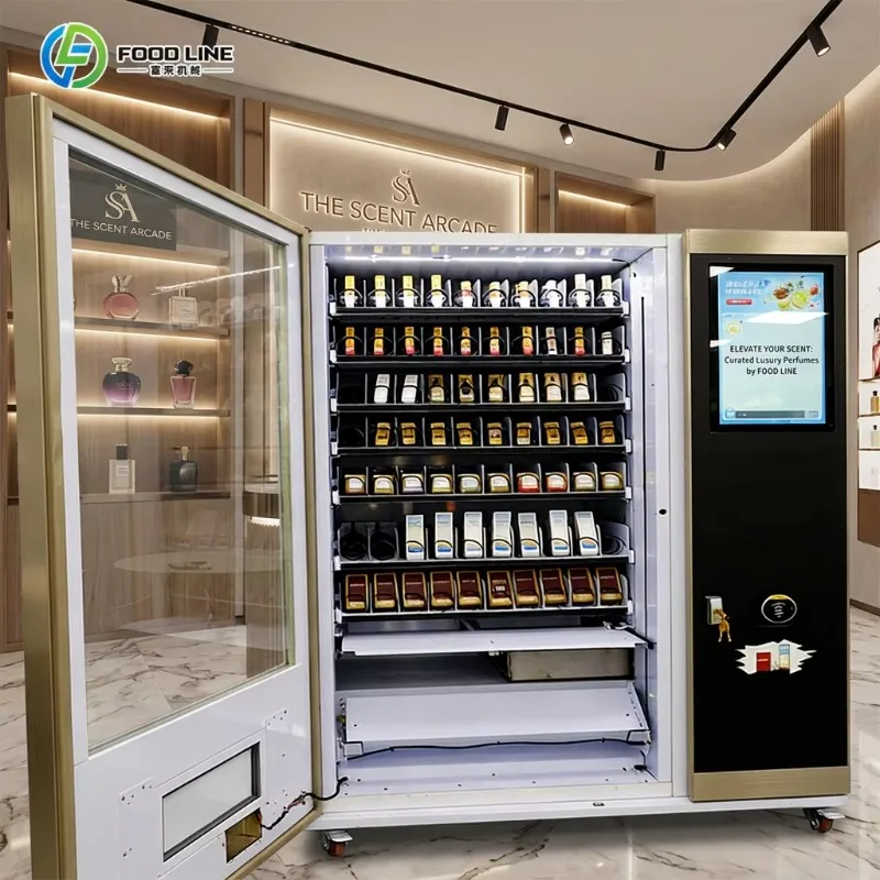 Digital Advertising Screen Customer Attracting Unattended Fragrance Selling Device Perfume Vending Machine Customized