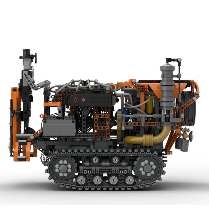 

MOC-233465 Новый стимпанк, гусеница, трактор, строительные блоки, модель 2839, деталиMOC, креативные строительные блоки для мальчиков и детей на день рождения, игрушка