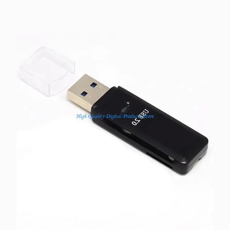 U2JE USB3.0 Card Reader Adapter 5Gbps Data Transmission Compatible for Memory Card Photography Essential