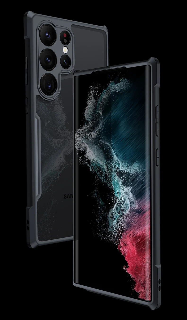 Xundd Hülle für Samsung Galaxy S24 S25 S26 Ultra, für S25 S23 Plus S21 Ultra FE, Airbag-Stoßschutz, PC&TPU Rückseite, transparente Abdeckung – Detail 3