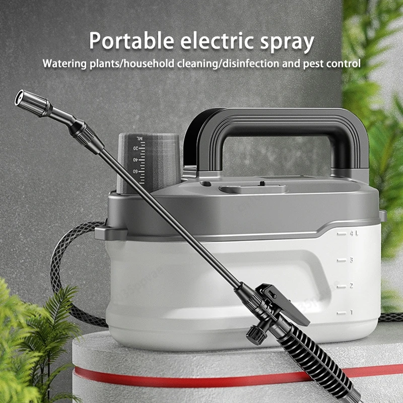 

4L 6L Capacity Electric Pressure Sprayer For Agricultural Pesticide And Home Disinfection With High Efficiency Watering Function
