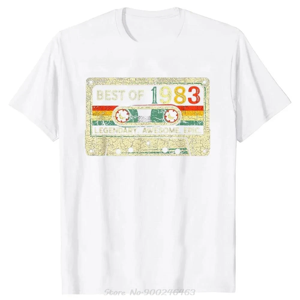 41 Years Old Made In 1983 Classic Original Vintage T-shirt Men Father Days Gift Idea Classic Accessories Tshirt Cotton T Shirt