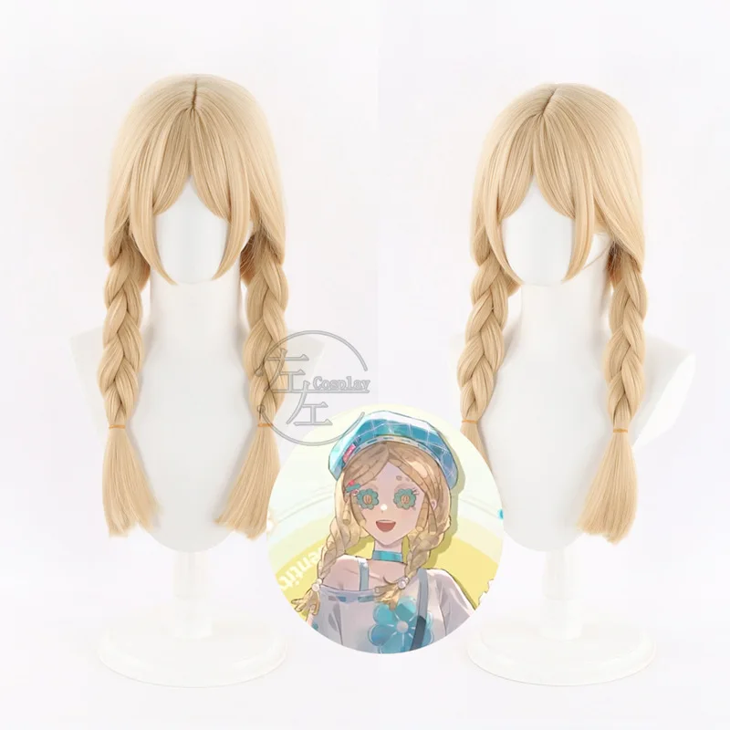 

Anne Lester cosplay Wig Game Identity V Anne Lester Yellow Double Braid Hair Heat Resistant Synthetic Halloween Role Play