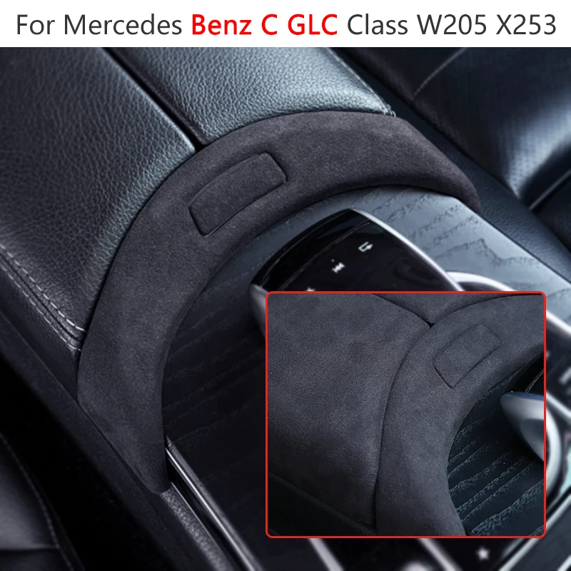 For Mercedes BENZ C Class W205 C300 C400 GLC W253 X253 Car Center Console Armrest Storage Box Button Cover Trim Switch 2015-2020
