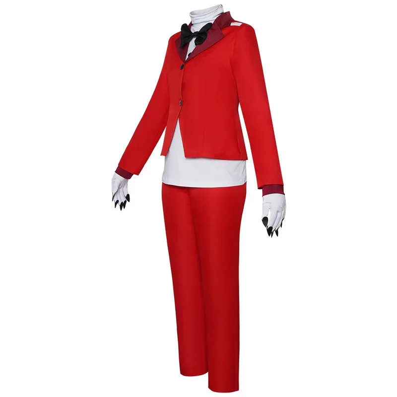 

Anime Hazbin Cos Hotel Charlie Morningstar Cosplay Costume Red Suit Jacket Wig Halloween Birthday Party Clothes Uniform sk;m1