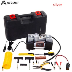 AZGIANT Portable 12V 150PSI Double Cylinder Inflatable Pump With Suitcase Car Air Compressor With Toolbox Inflatable Pump