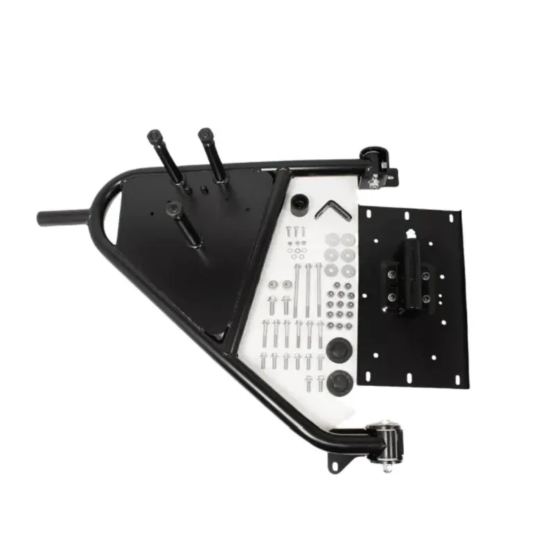 

Black Tubular Hot Top Auto Spare Tire Cer Rack Parts Spare Wheel Cer For Defender 90 110