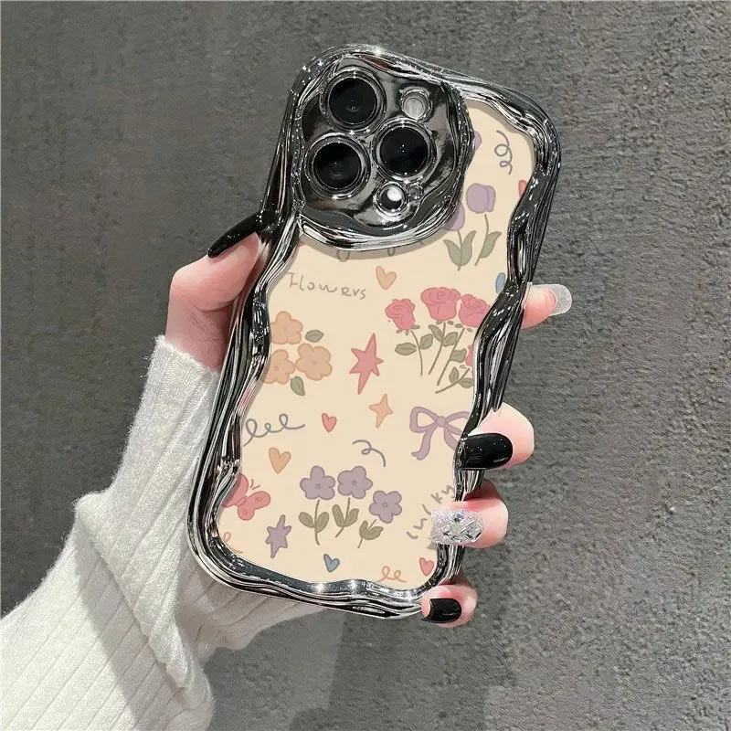 Fragmented tulips Phone Case For Samsung Galaxy A55 A35 A25 A15 A54 A24 A33 A34 A73 5G A32 A51 A52 A53 A71 A72 A30 A50 soft