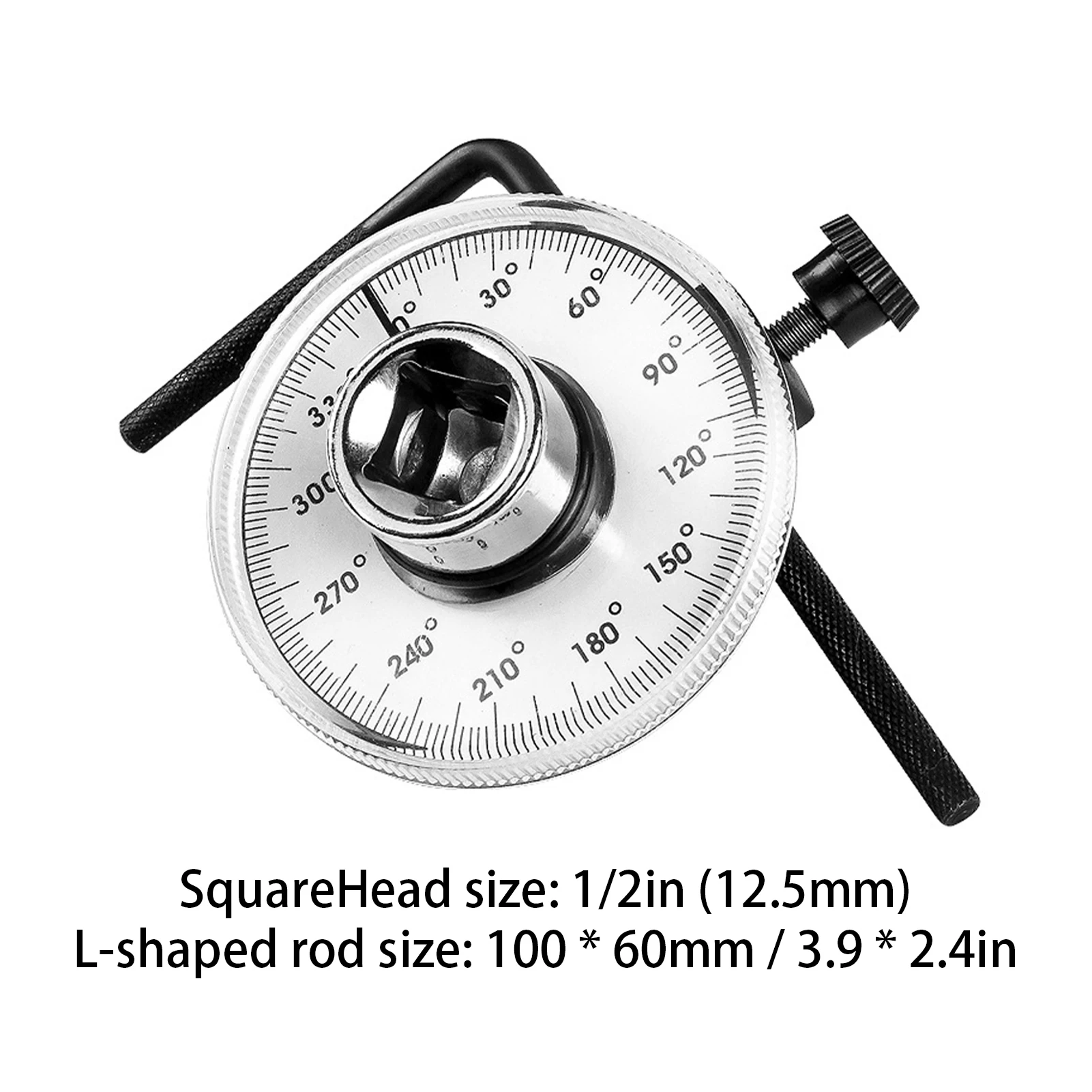 1/2 زاوية عزم الدوران مقاييس عالية وجع قياس السيارات متر أداة 360 درجة زاوية دوران أداة اليد #4