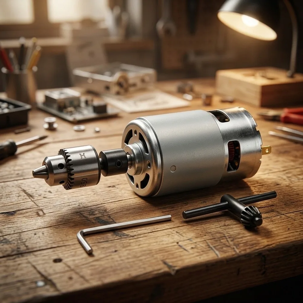 For Wood Drilling Adjustable Chuck Kit 775 DC Motor For Desktop DIY Production Multi-function Electric Grinding Tool