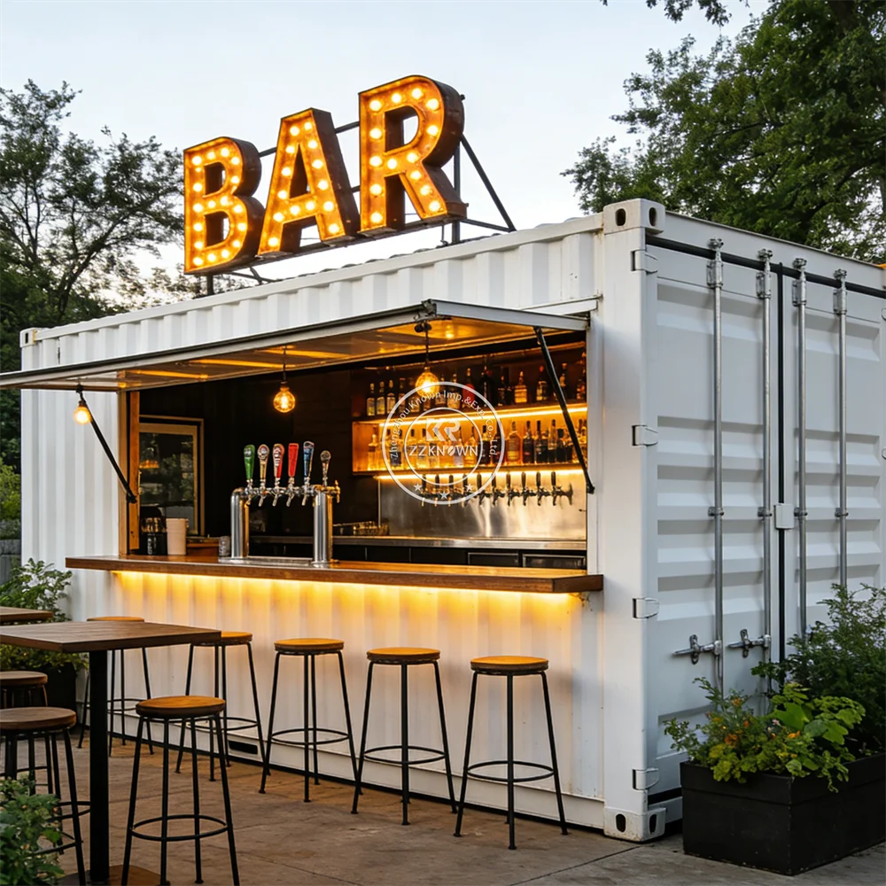 

Роскошный модульный дом-контейнер: стальной бар, кофейня, киоск, промышленный ресторан на заказ
