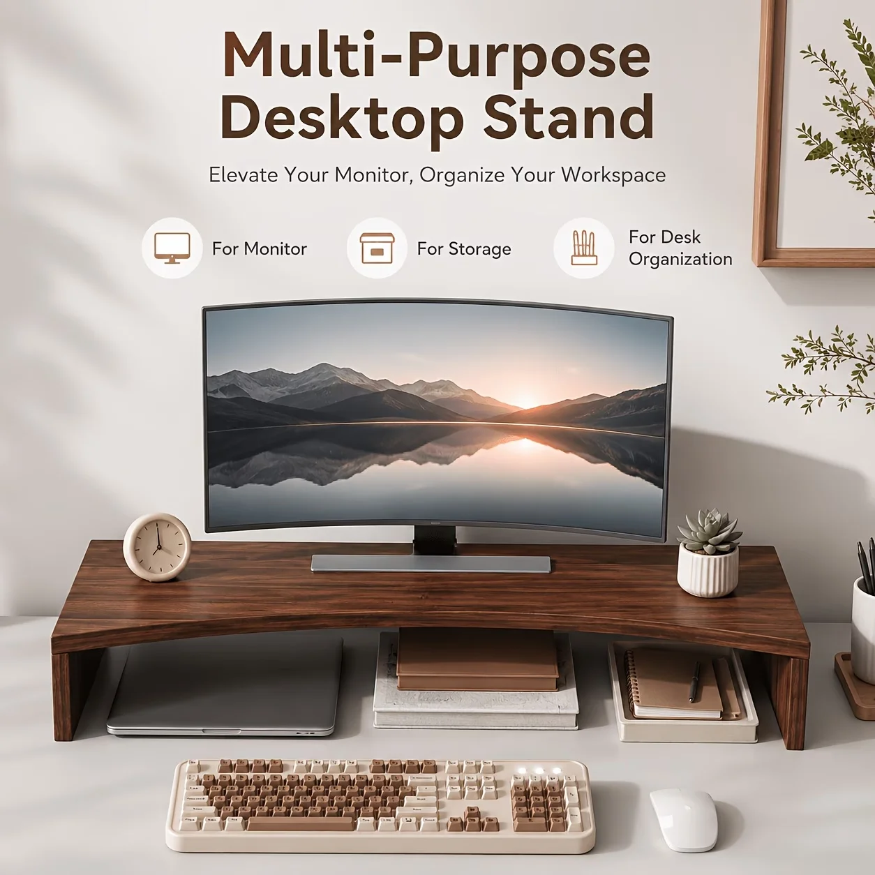 Computer with elevated desktop, multi-layer storage rack, dormitory office desk, student workstation storage rack