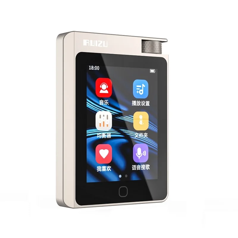 جديد RUIZU A55 HiFi مشغل موسيقى MP3 بدون فقدان 16 جيجابايت بلوتوث 5.0 DSD256 فك تشفير جهاز Walkman الرياضي الصغير المحمول