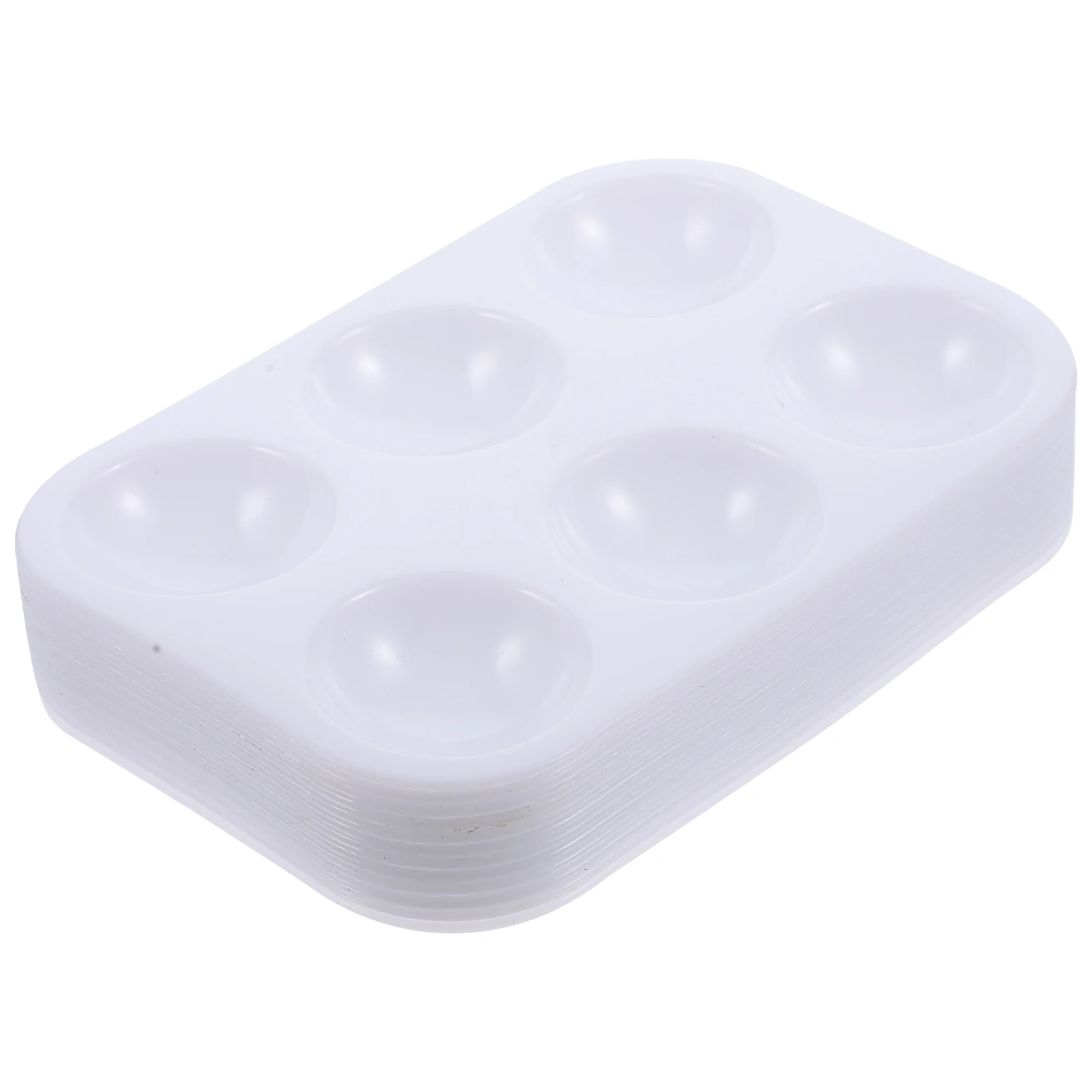 

12 Pcs Rectangle Plastic Paint Lightweight Space Saving Watercolor Mixing Trays Painting Supplies