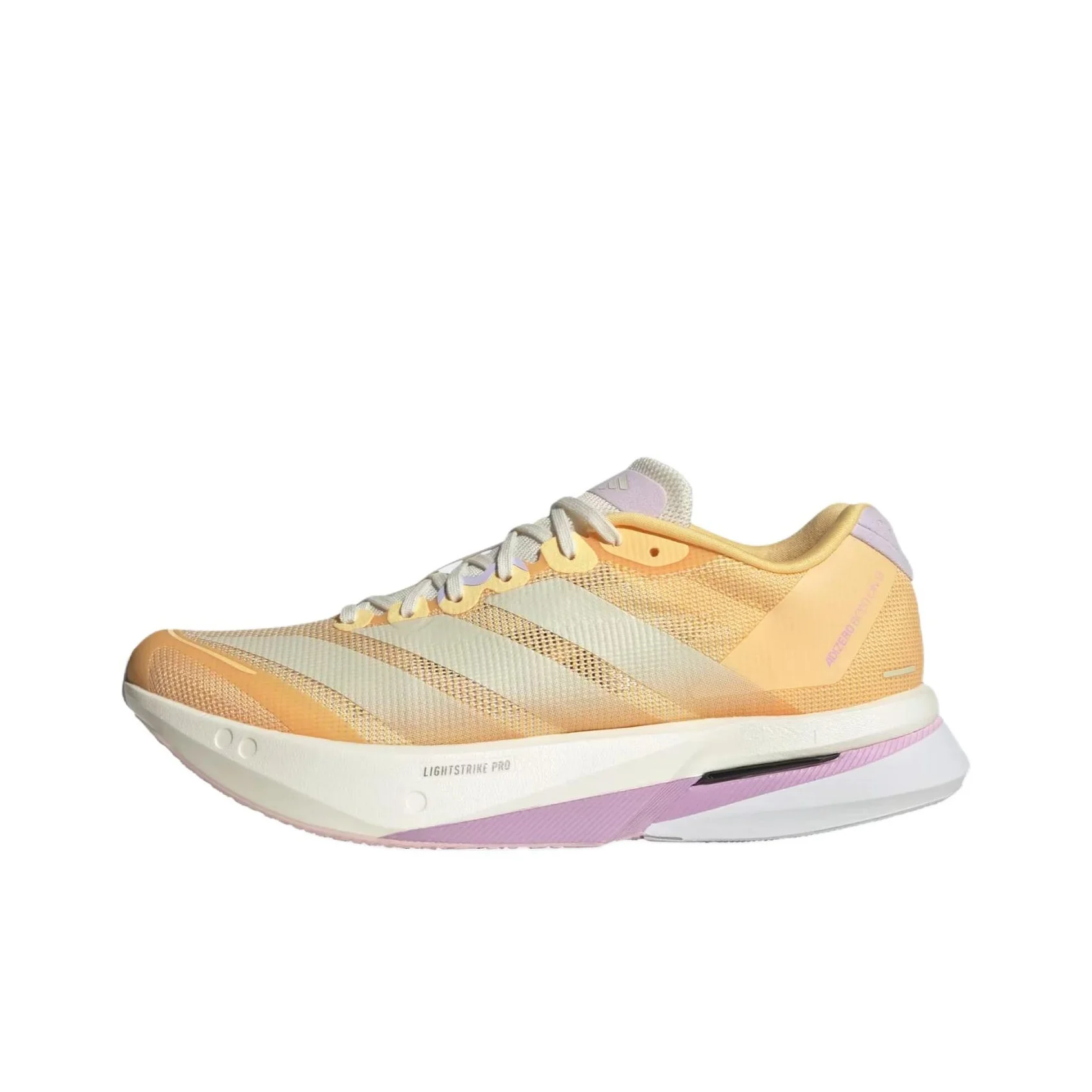 Adidas Adizero Boston 13 Breathable Support Rebound Running Shoes Women's Light Orange White KK1291