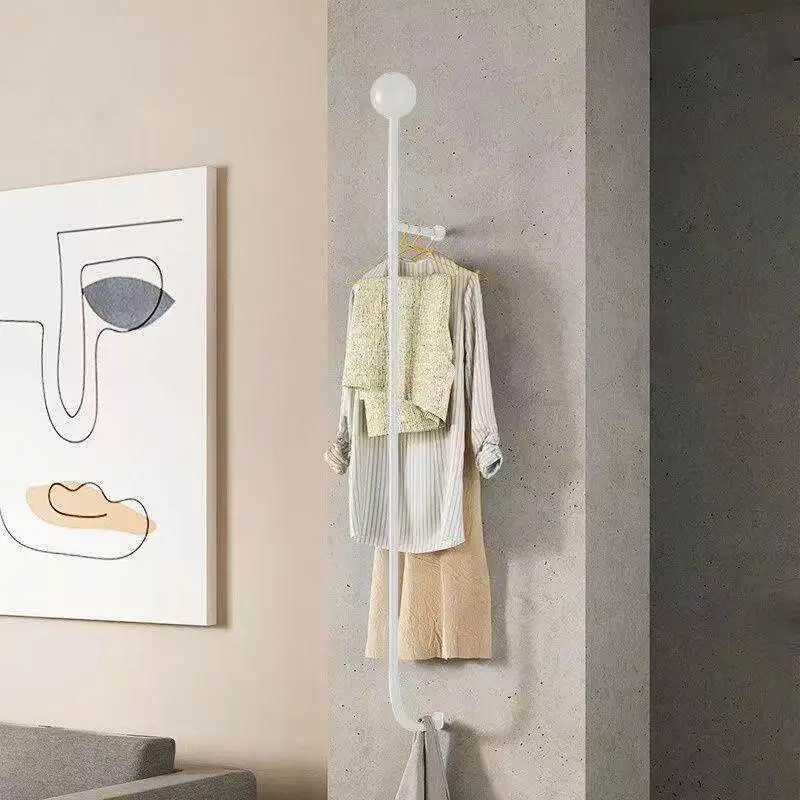 Wall Luxury Coat Racks Clothes Space Saving Organizer Open Living Room Display Hotel Coat Racks